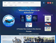 Tablet Screenshot of cyprusdivingadventures.com